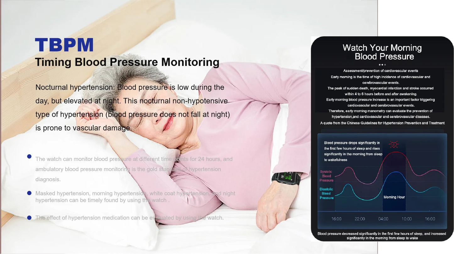 24-Hour Smart Watch – Blood Pressure, Heart Rate, SpO₂ & Sleep Monitor