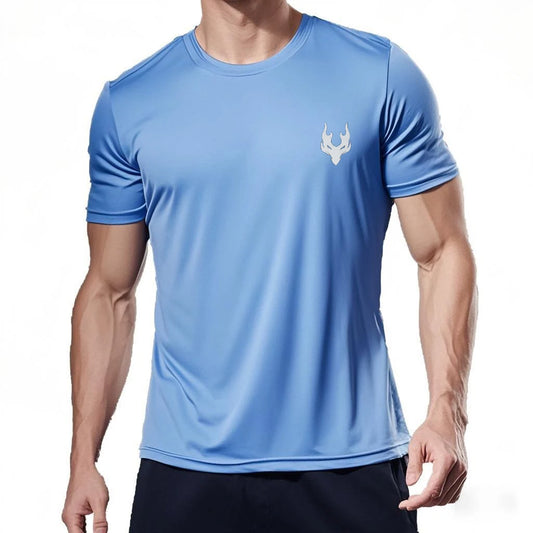 Men’s Running T-Shirt – Quick Dry Sports Top for Gym, Fitness, Football, and Summer Training