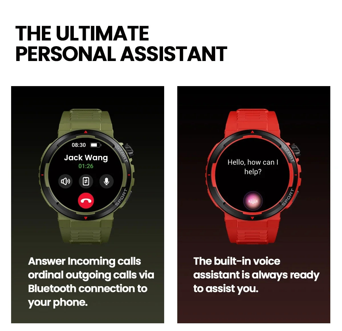 Zeblaze Ares 3 Plus – 1.43" HD AMOLED Smartwatch with Voice Calling