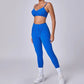 Women’s Seamless Yoga Set – High-Waist Leggings & Backless Sports Bra