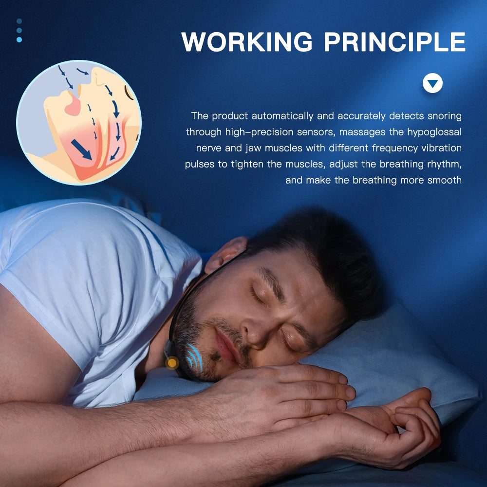 Shortened Product Title: EMS Pulse Anti-Snoring Device – Portable USB Sleep Apnea Aid