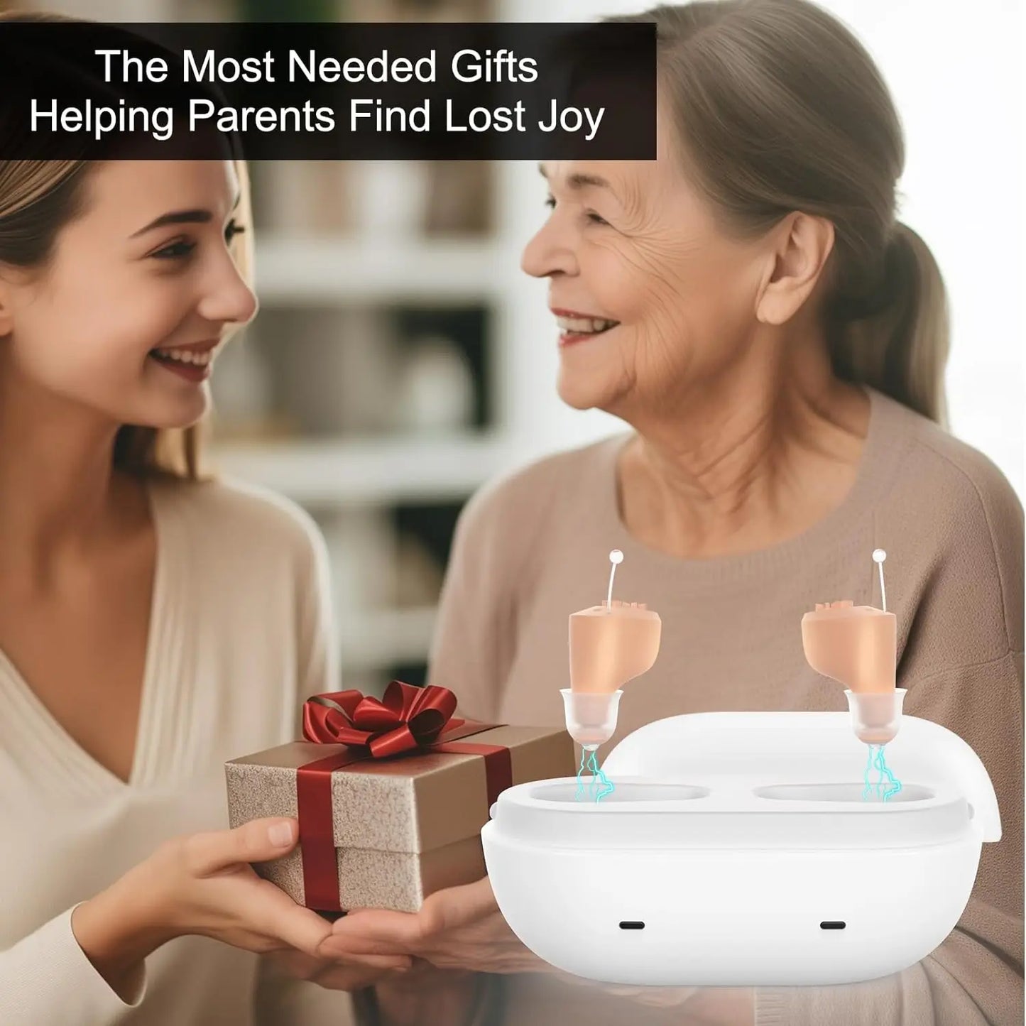 Rechargeable Hearing Aid – Mini Invisible Wireless Sound Amplifier for Elderly