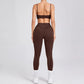 Women’s Seamless Yoga Set – High-Waist Leggings & Backless Sports Bra