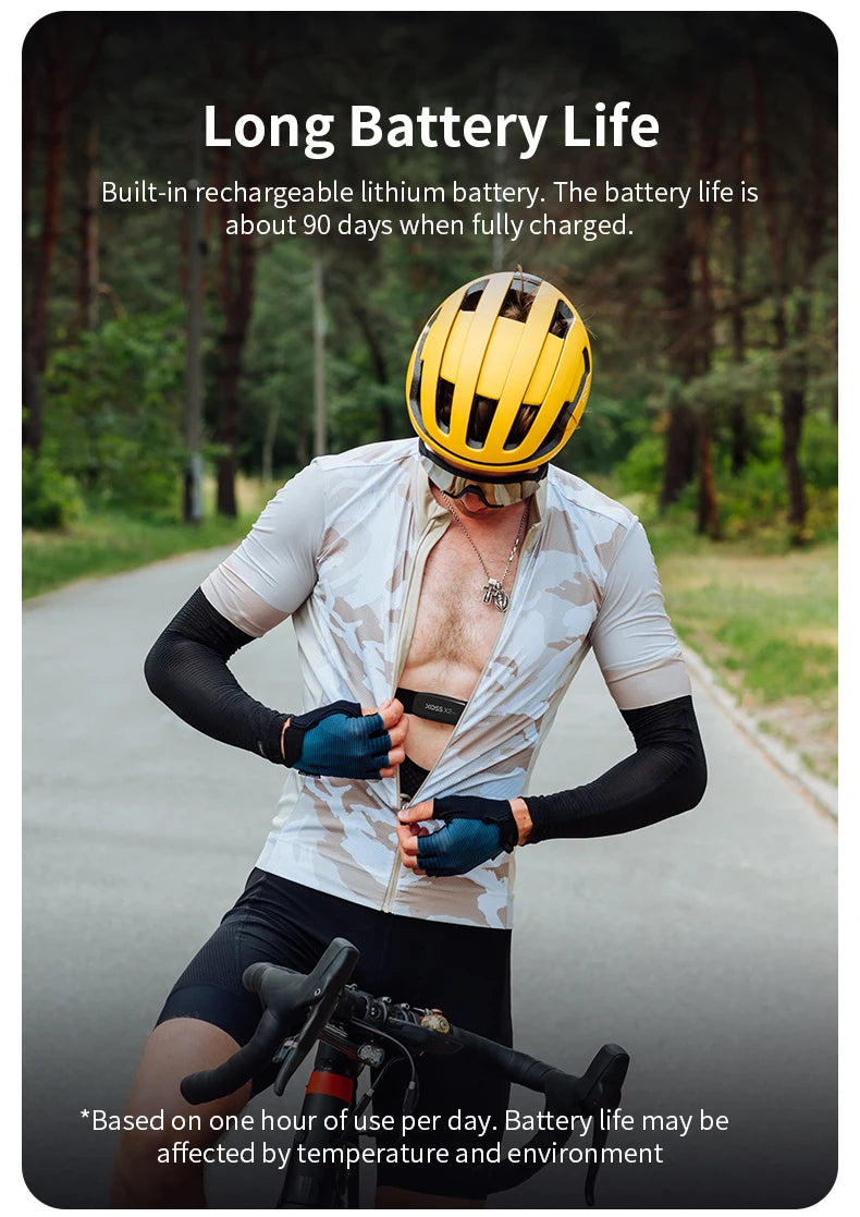 XOSS X2 Pro Heart Rate Monitor – Rechargeable Fitness Sensor with Data Storage