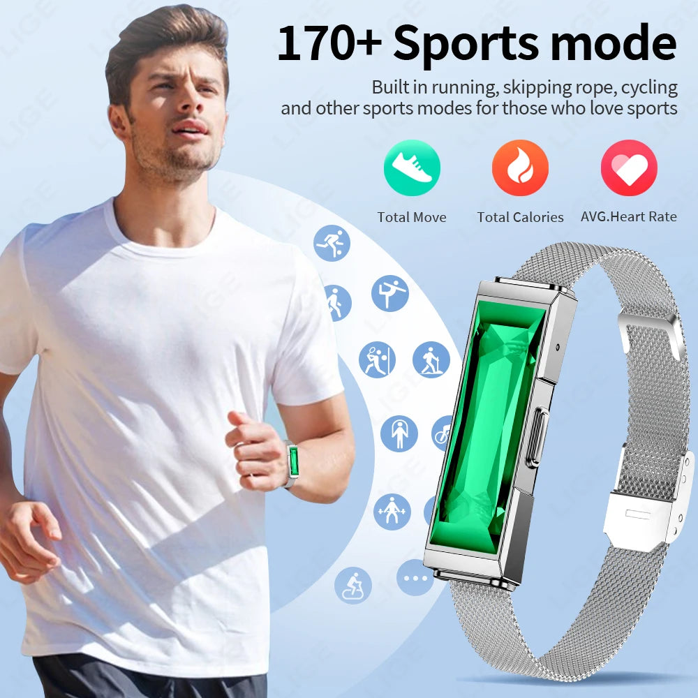 LIGE Smart Fitness Tracker – Heart Rate & SpO₂ Smart Bracelet