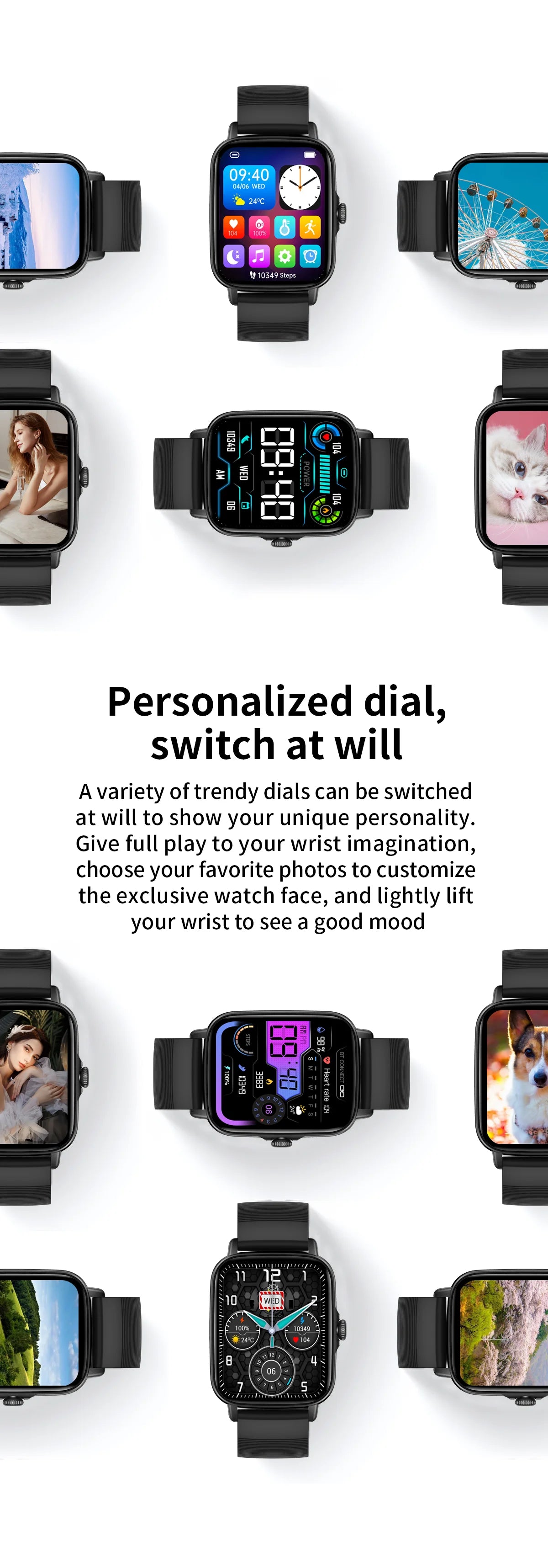 EIGIIS 2025 Smart Watch – Fitness Tracker with Heart Rate & Sleep Monitor