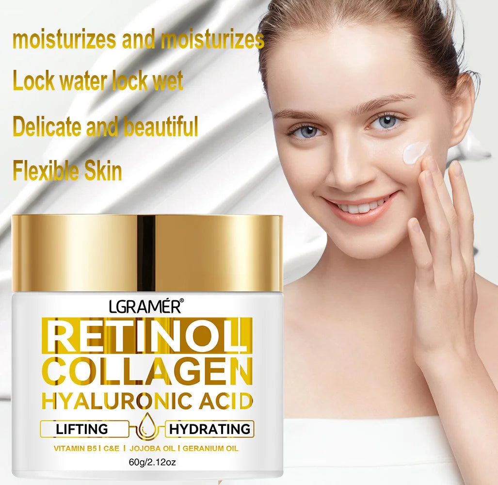 Retinol Face Cream – Moisturizing Anti-Wrinkle Collagen & Hyaluronic Acid