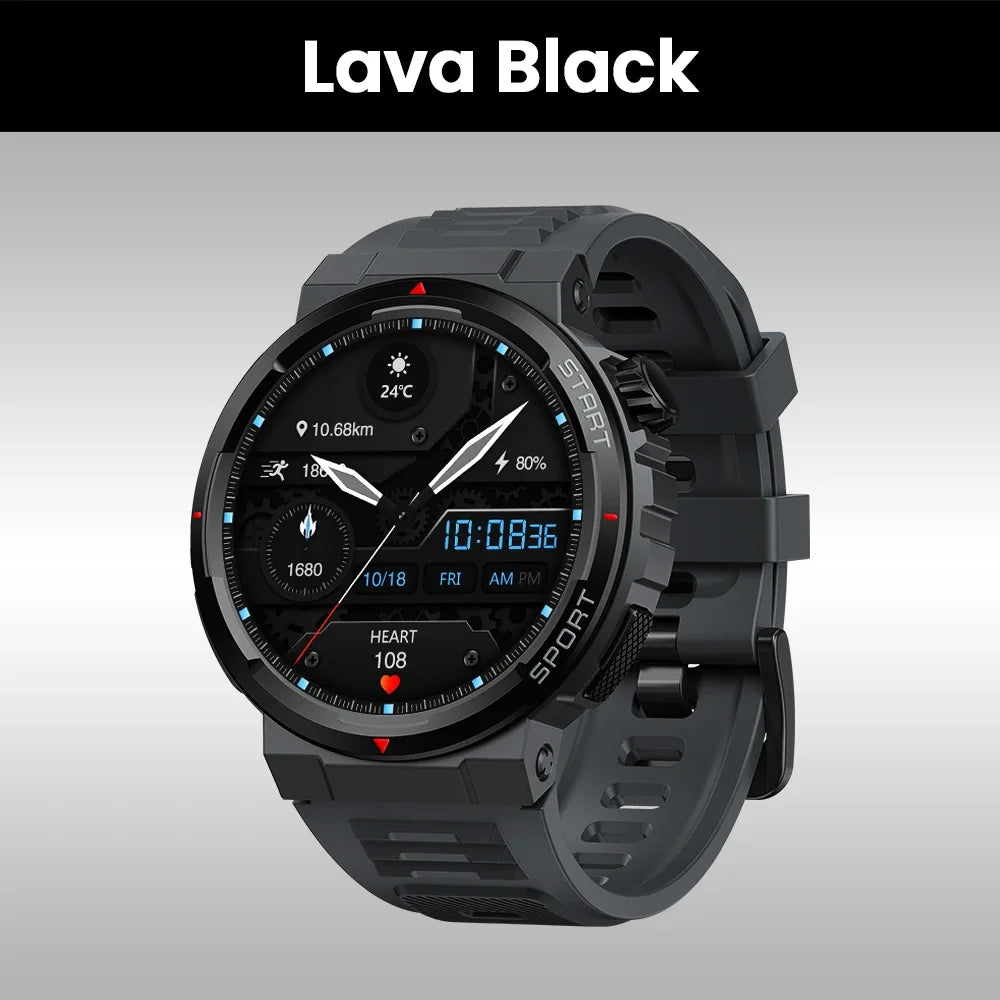 Zeblaze Ares 3 Plus – 1.43" HD AMOLED Smartwatch with Voice Calling