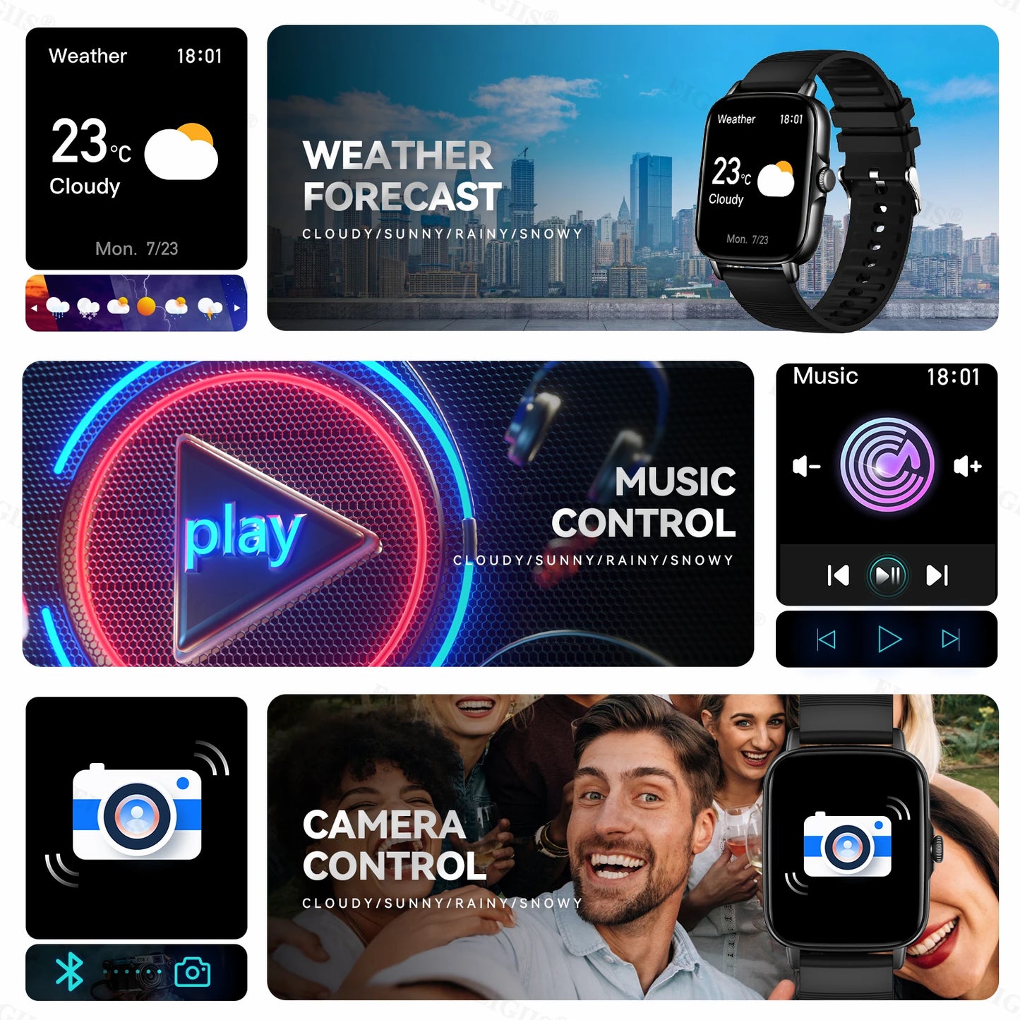 EIGIIS 2025 Smart Watch – Fitness Tracker with Heart Rate & Sleep Monitor