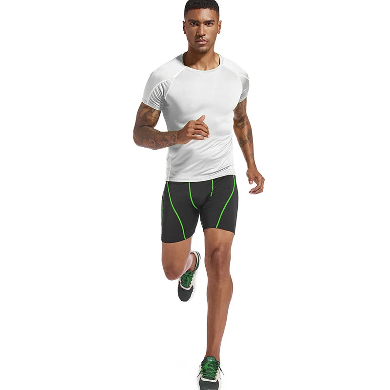 Men’s Compression Shorts – Quick Dry Training Tights for Running, Gym, and Fitness
