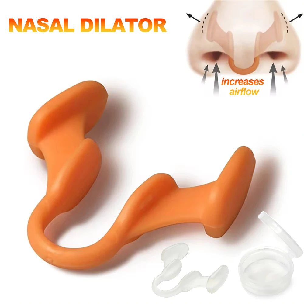 Silicone Anti-Snoring Nose Clip – Nasal Dilator for Better Breathing and Sleep