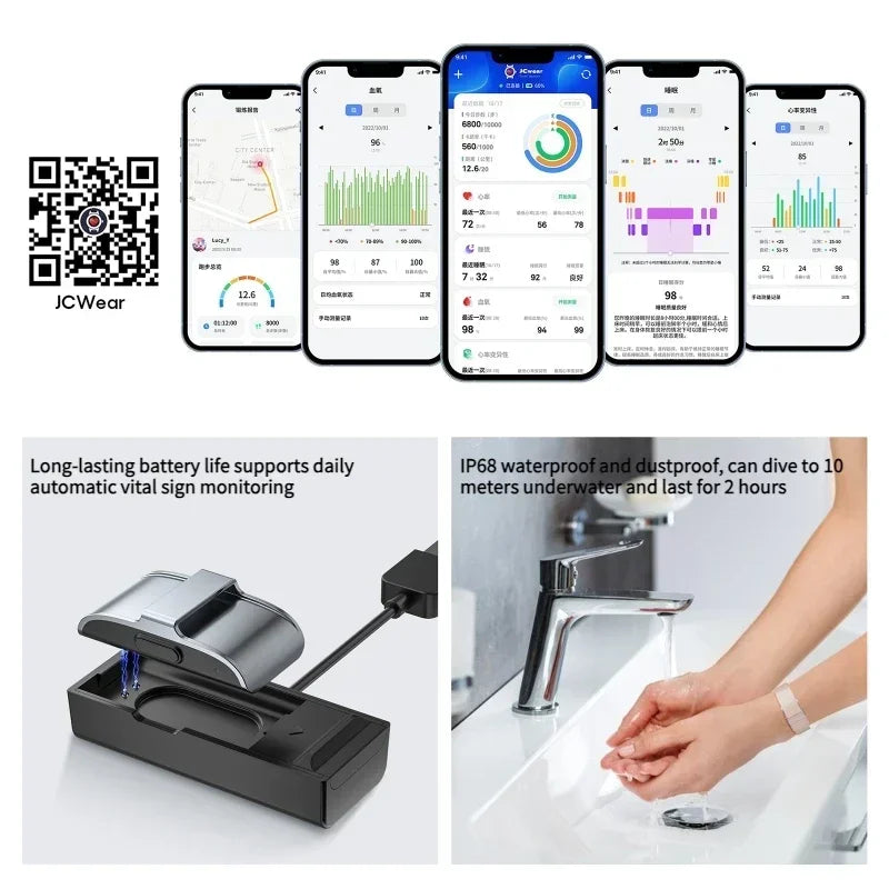 2208A Smart Bracelet – Heart Rate & Blood Pressure Fitness Tracker