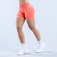 High-Waist Yoga Shorts – Solid Color Fitness & Running Leggings