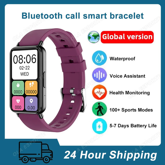 2025 Smart Bracelet – Heart Rate Monitor, Fitness Tracker & Bluetooth Call