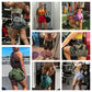Women’s High-Waist Tie-Dye Yoga Shorts – Seamless Workout & Cycling Shorts