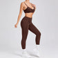 Women’s Seamless Yoga Set – High-Waist Leggings & Backless Sports Bra