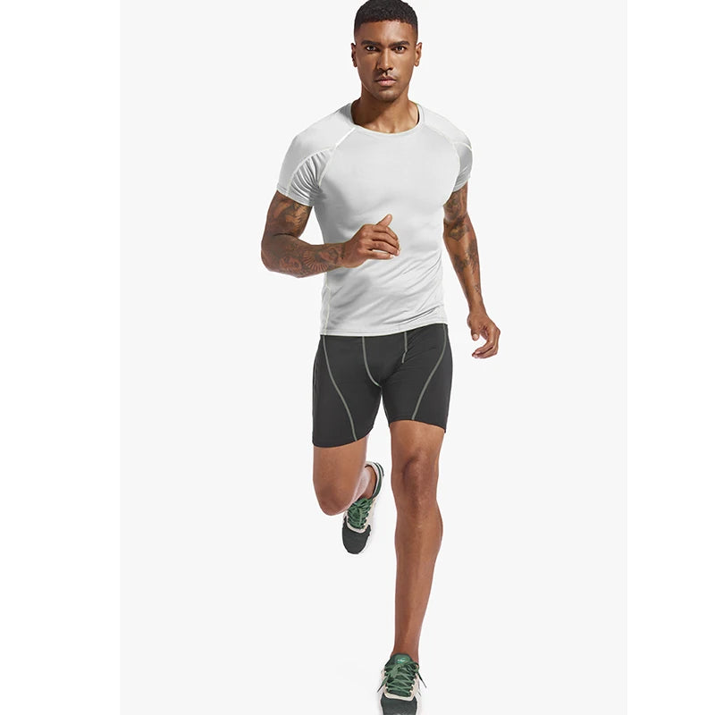 Men’s Compression Shorts – Quick Dry Training Tights for Running, Gym, and Fitness