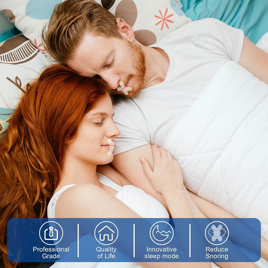 Anti-Snoring Mouth & Nose Strips – Transparent Sleep Aid Tape