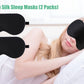 100% Silk Sleep Mask – Natural Eye Mask with Adjustable Strap