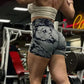 Women’s High-Waist Tie-Dye Yoga Shorts – Seamless Workout & Cycling Shorts