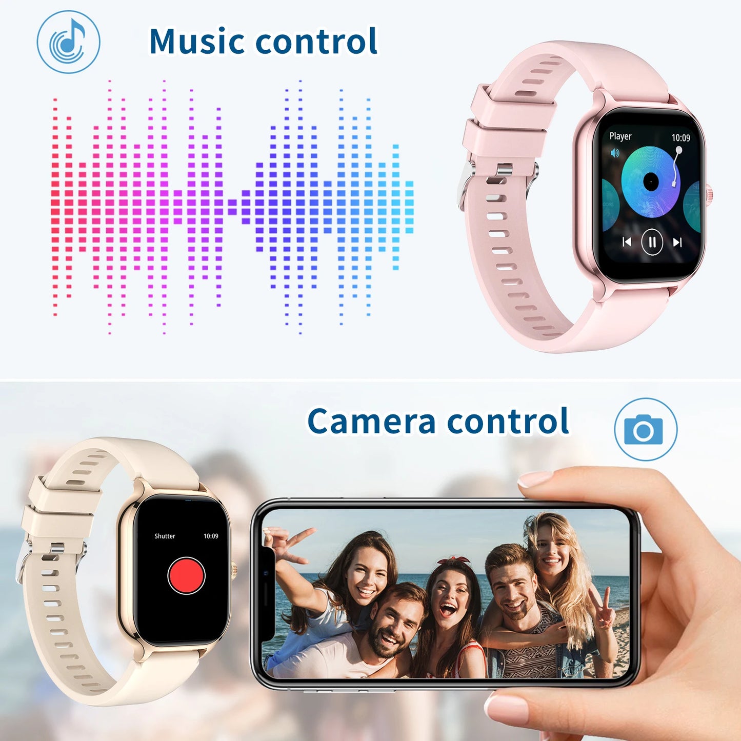 Smart Watch – Wireless Calling & Fitness Tracker for iPhone & Android