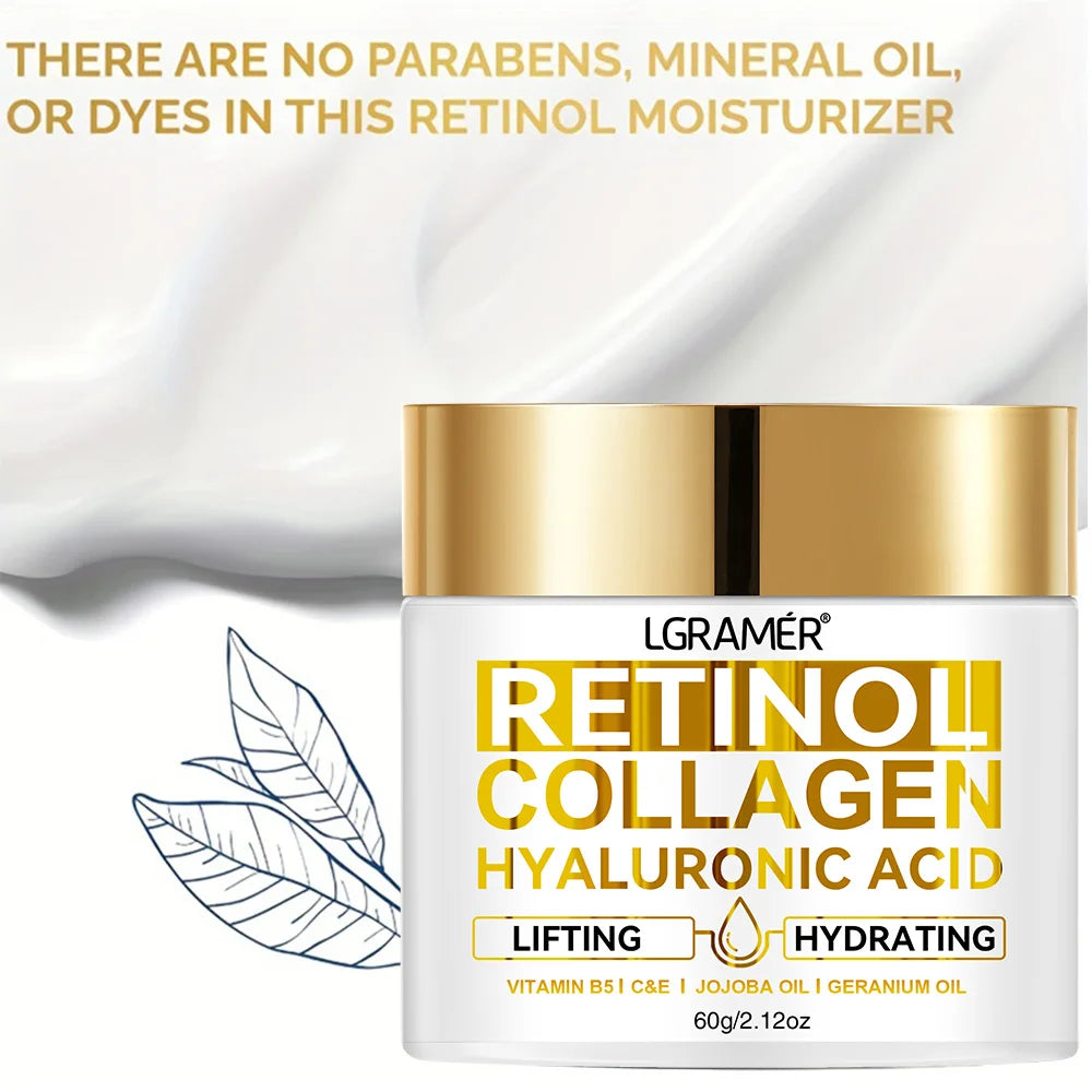 Retinol Face Cream – Moisturizing Anti-Wrinkle Collagen & Hyaluronic Acid