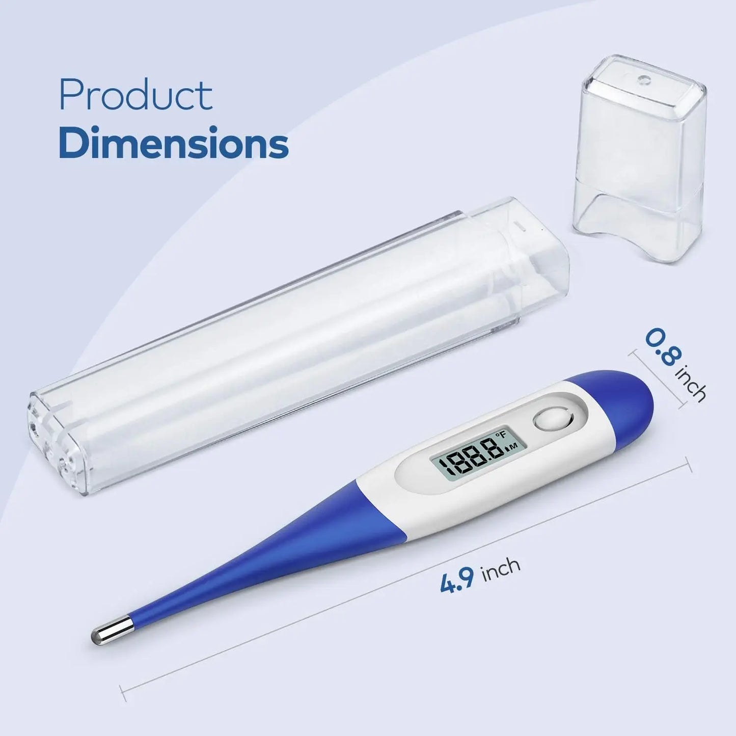 Digital Oral Thermometer – Fast 15s Reading for Adults & Fever Check