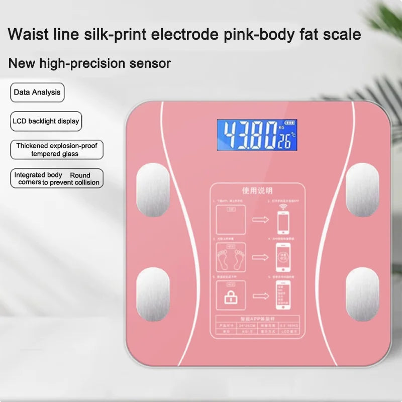 High-Precision Smart Body Fat Scale – Bluetooth Weight & Fitness Tracker