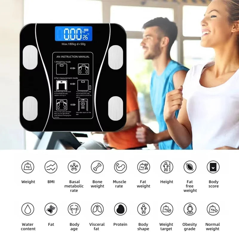 High-Precision Smart Body Fat Scale – Bluetooth Weight & Fitness Tracker