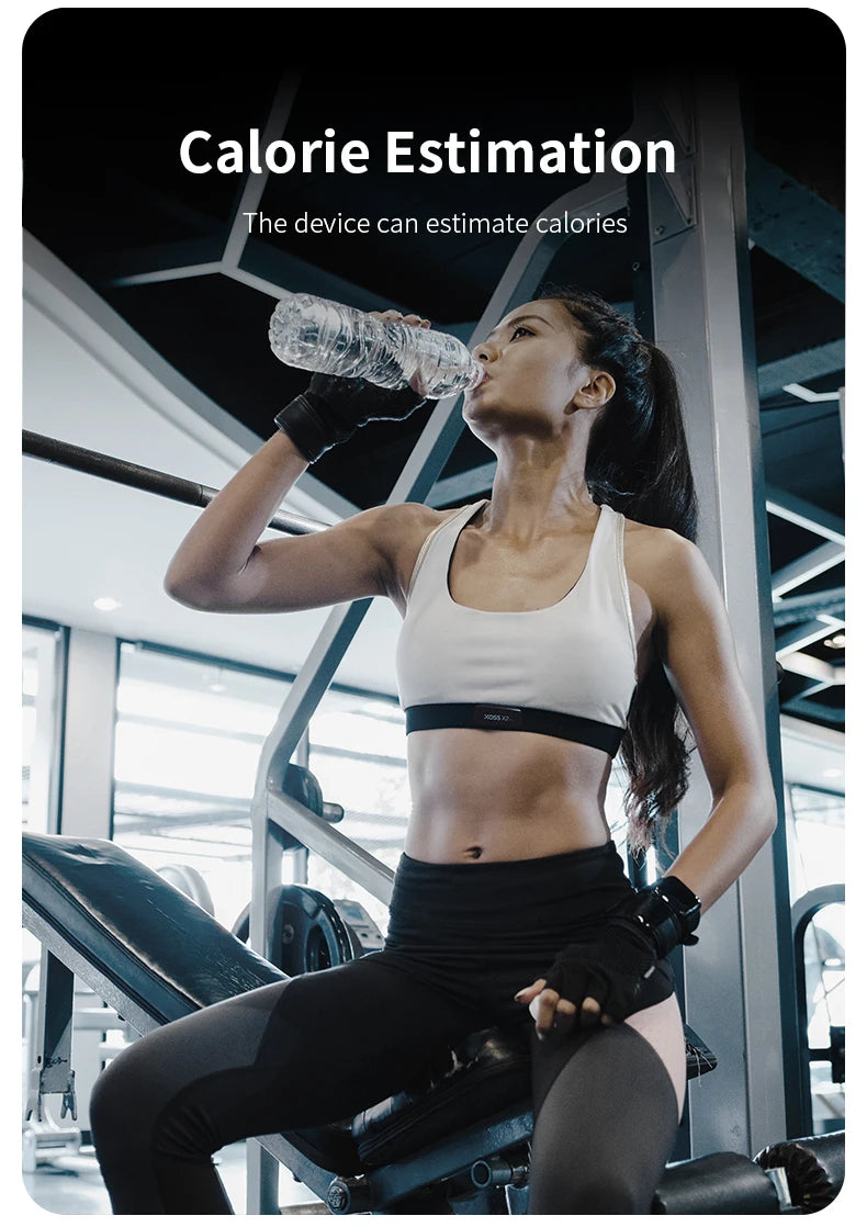XOSS X2 Pro Heart Rate Monitor – Rechargeable Fitness Sensor with Data Storage
