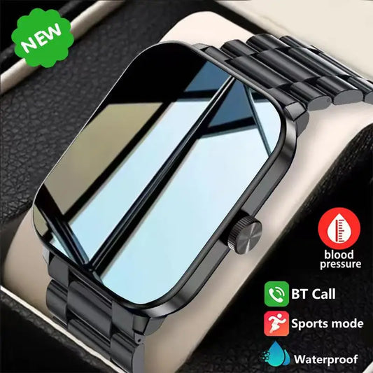 Men’s 1.85" Smart Watch – Heart Rate & SpO₂ Monitor with Multi-Sport Modes